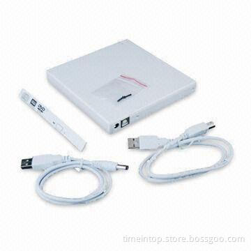 USB 2.0 CD/DVD Rewritable Drive with IDE PATA Interface, Available in 7 Colors